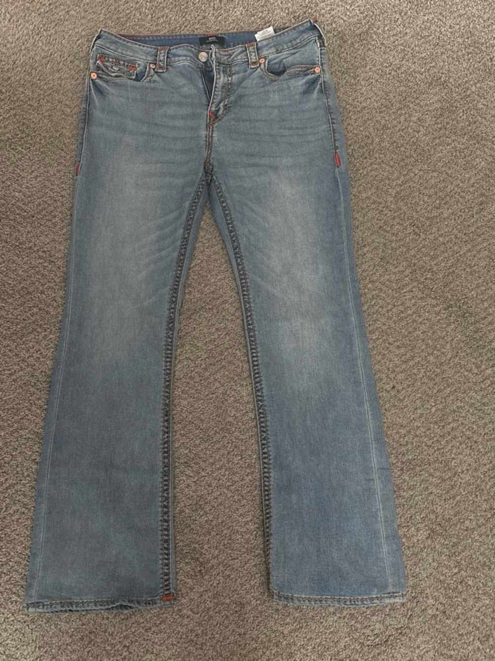 True Religion Women's Light Blue Bootcut Jeans